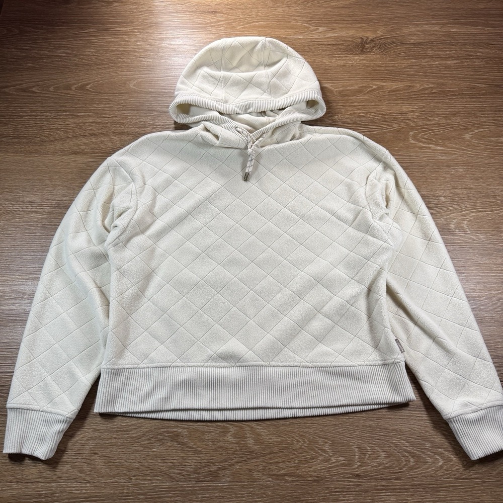 Avalanche Cream Quilted Hoodie